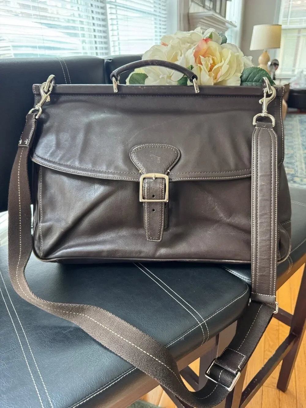 Authentic COACH F70098 Brown Business Beekman Messenger Briefcase Laptop (210